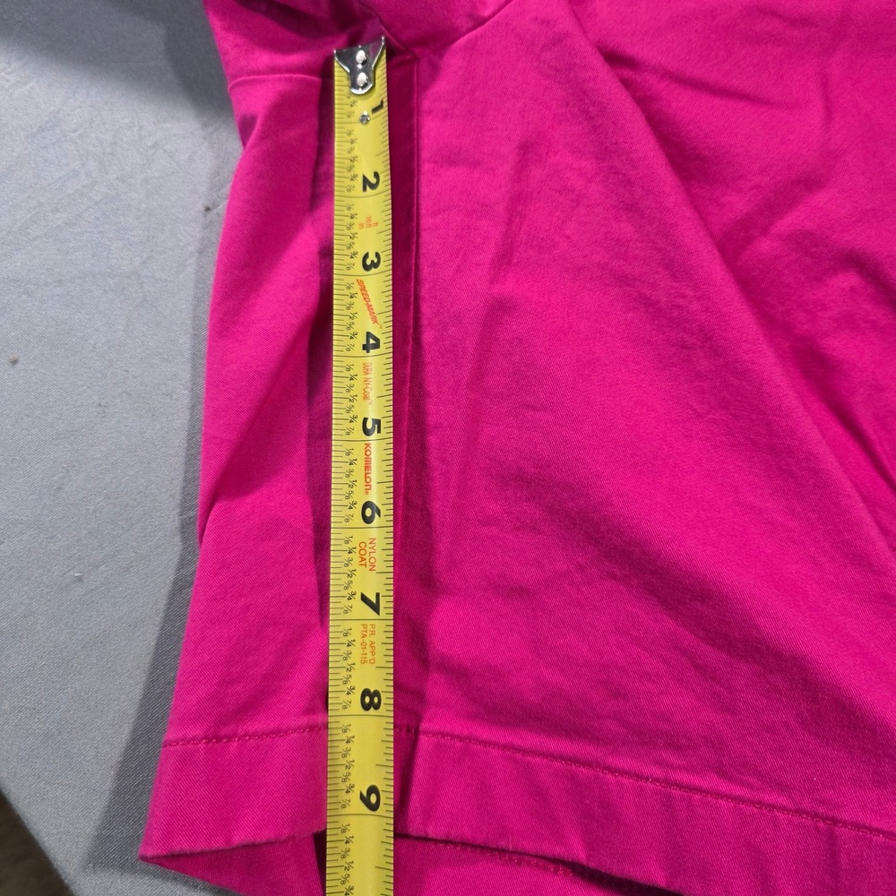 J.Crew Womens Hot Pink Stretch Cotton Chino Shorts Size 4 Fuchsia Mid Rise 9in - Picture 5 of 9